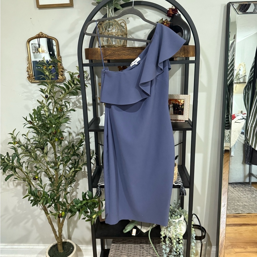 Likely One-Shoulder Dress in blue size 8